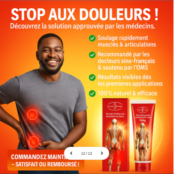 Baume Anti-Douleur Naturel :Soulagement rapide des douleurs musculaires et articulaires