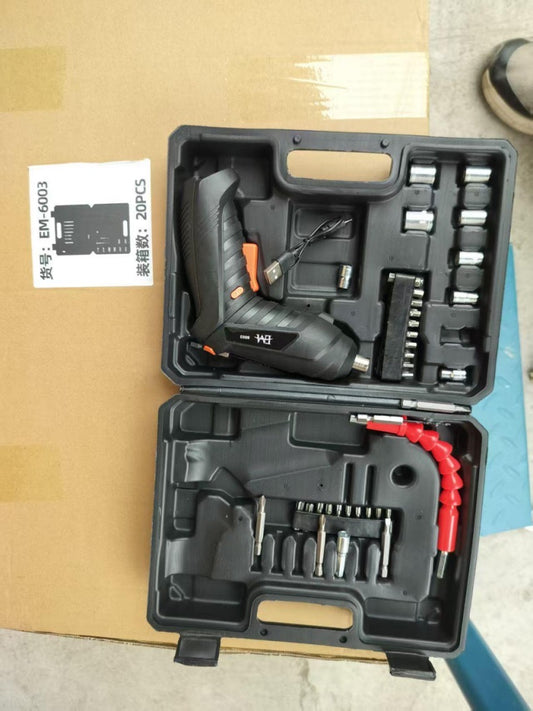 PERCEUSE ÉLECTRIQUE RECHARGEABLE MULTIFONCTION 47 PIÈCES