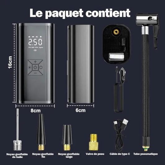 Gonfleur de Pneus Électrique Portable Sans Fil