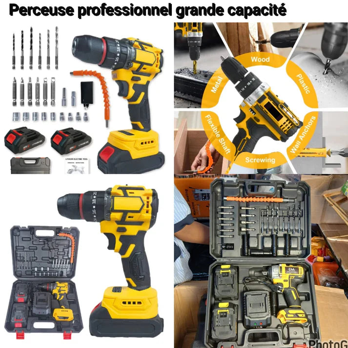 Perceuse visseuse 2 Batteries