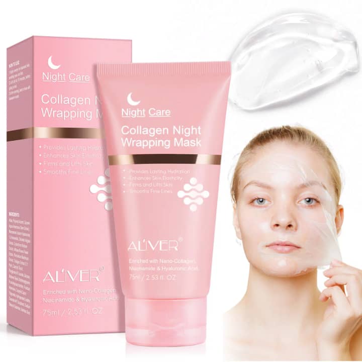 Masque de nuit au collagène.