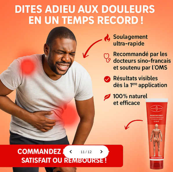 Baume Anti-Douleur Naturel  :Soulagement rapide des douleurs musculaires et articulaires