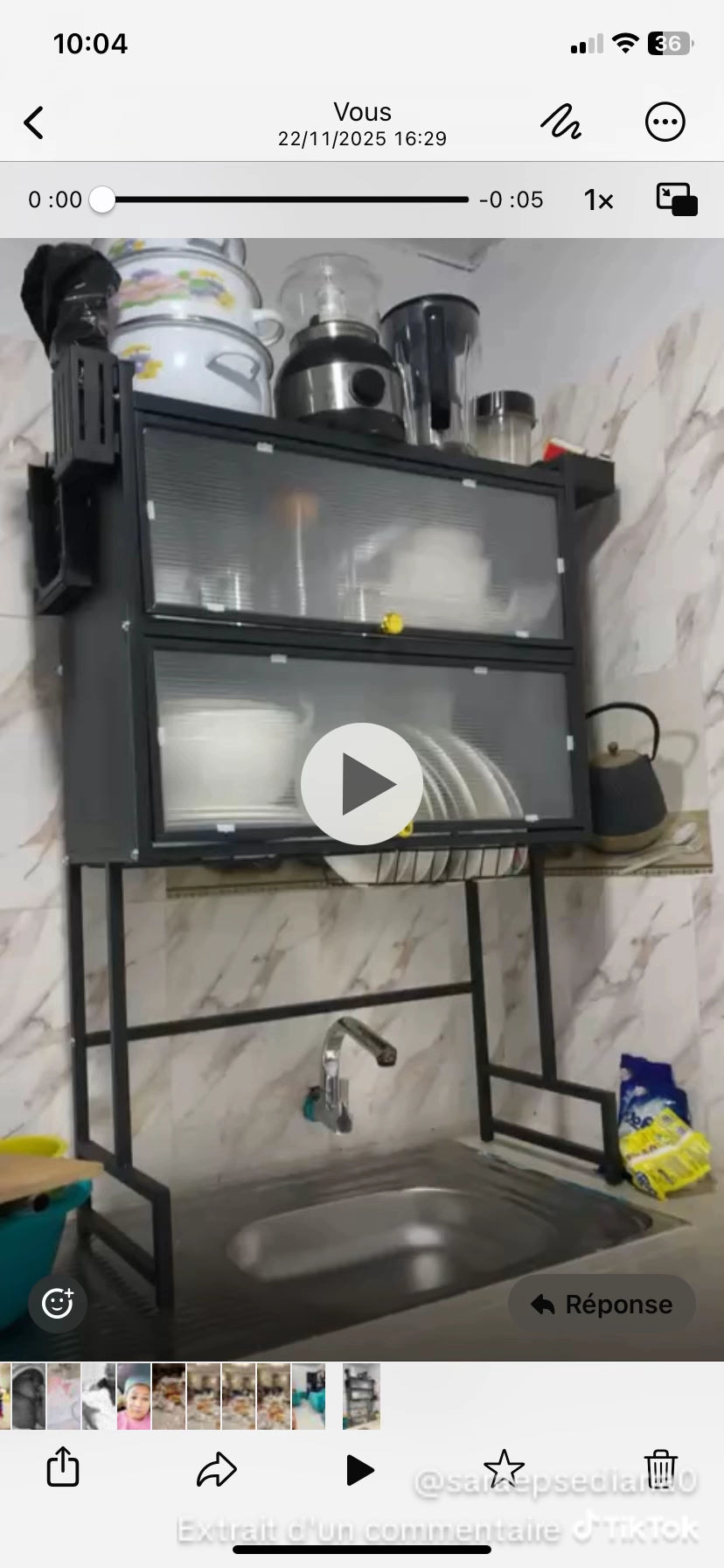 Étagère de cuisine égouttoir