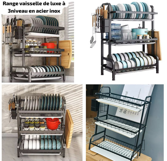 Étagère à Vaisselle 3 Niveaux