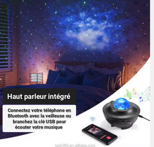 Projecteur LED Ciel Étoilé StellarNight – Ambiance immersive, silencieux, multi modes
